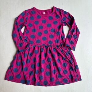 Tea Collection Pink Polka Dot Skirted Dress